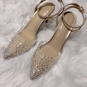 Crystal clear heels